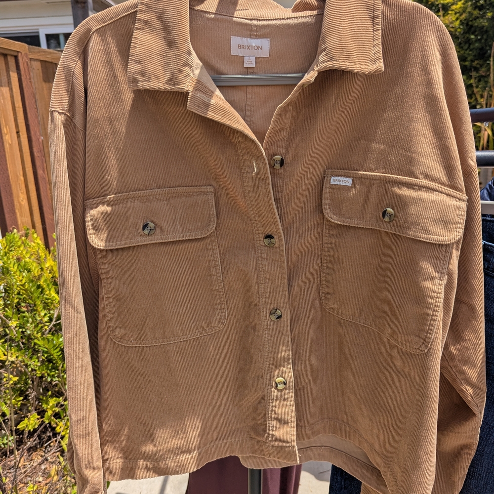 Burton Women's Size L Tan Corduroy Jacket